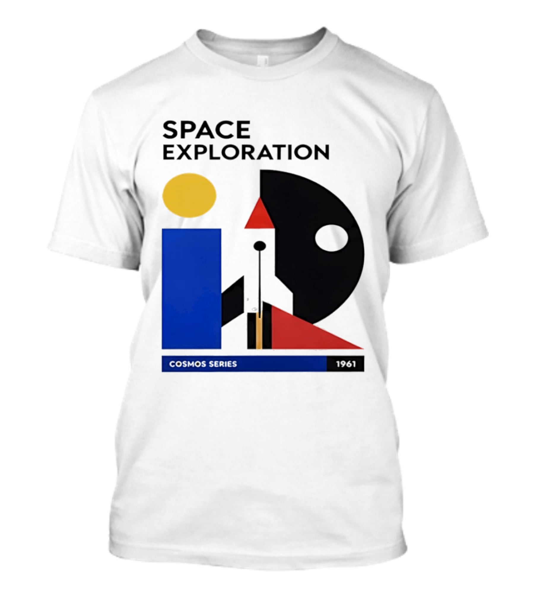 Space Exploration 1961 Cosmos Series Retro Geometric T-Shirt