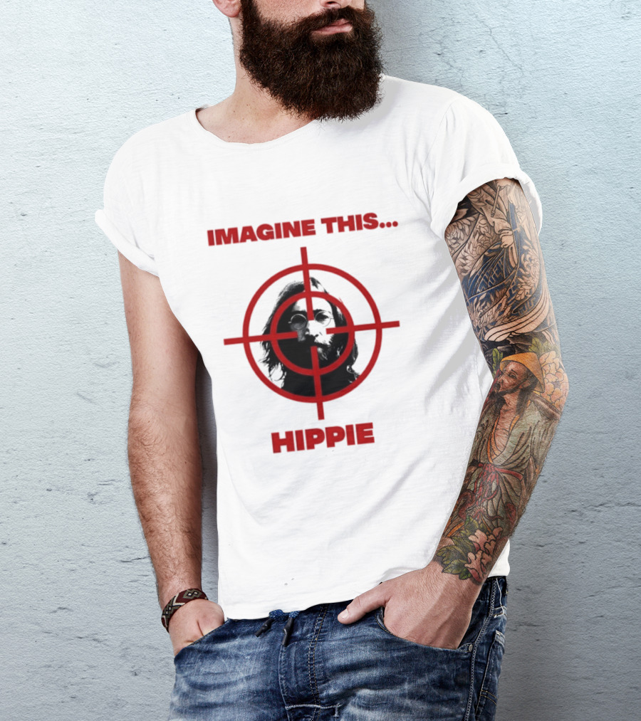 Imagine This Hippie With Target Overlay T-Shirt