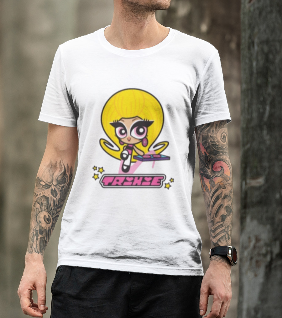 Trixie Mattel Spd Babydoll Pink Cartoon Character Stars T-Shirt