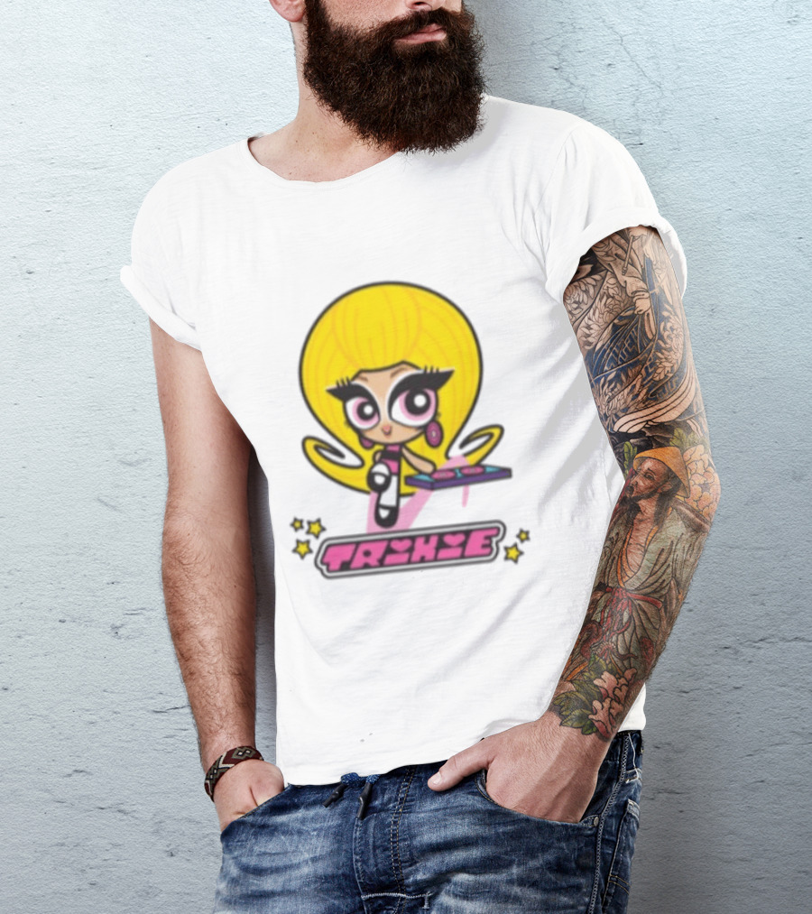 Trixie Mattel Spd Babydoll Pink Cartoon Character Stars T-Shirt