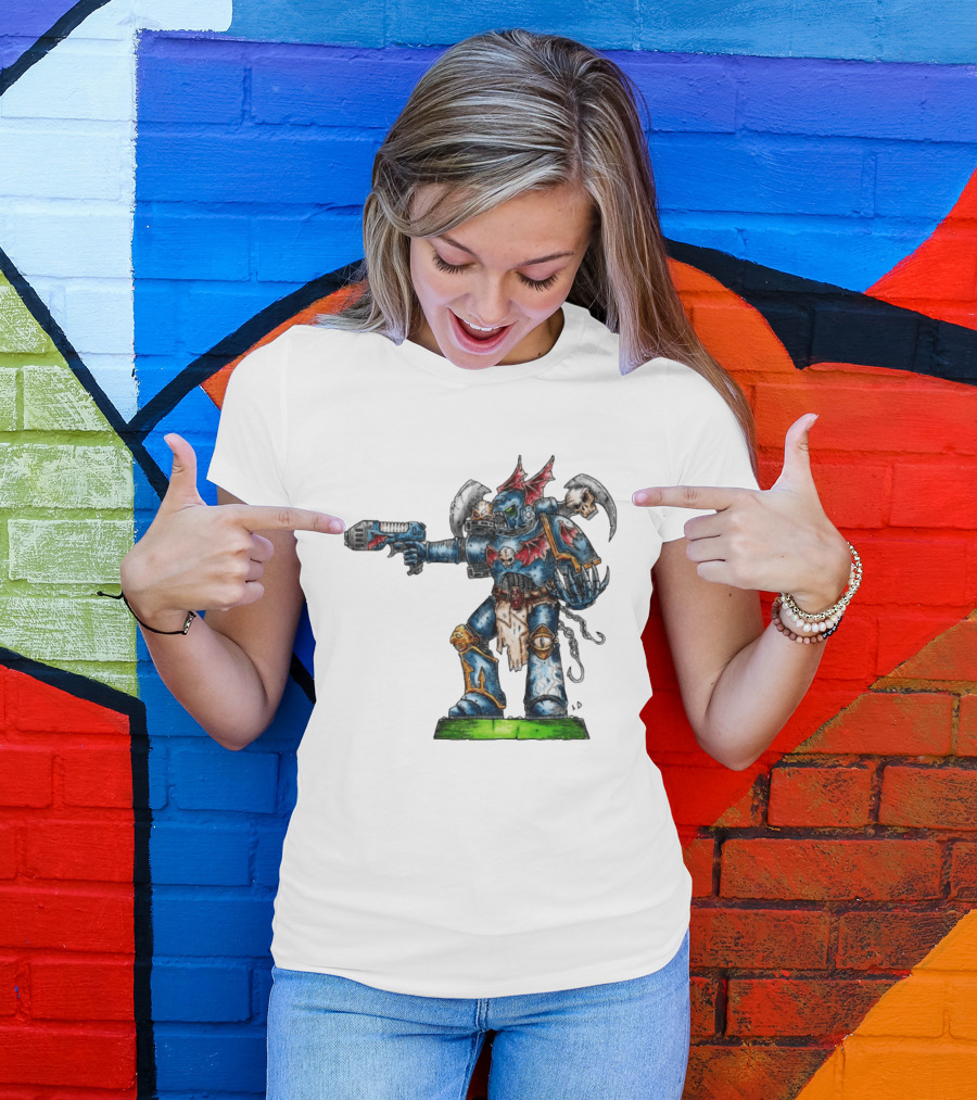 Warhammer 40K Night Lords Chaos Space Marine By Niklas Wistedt T-Shirt
