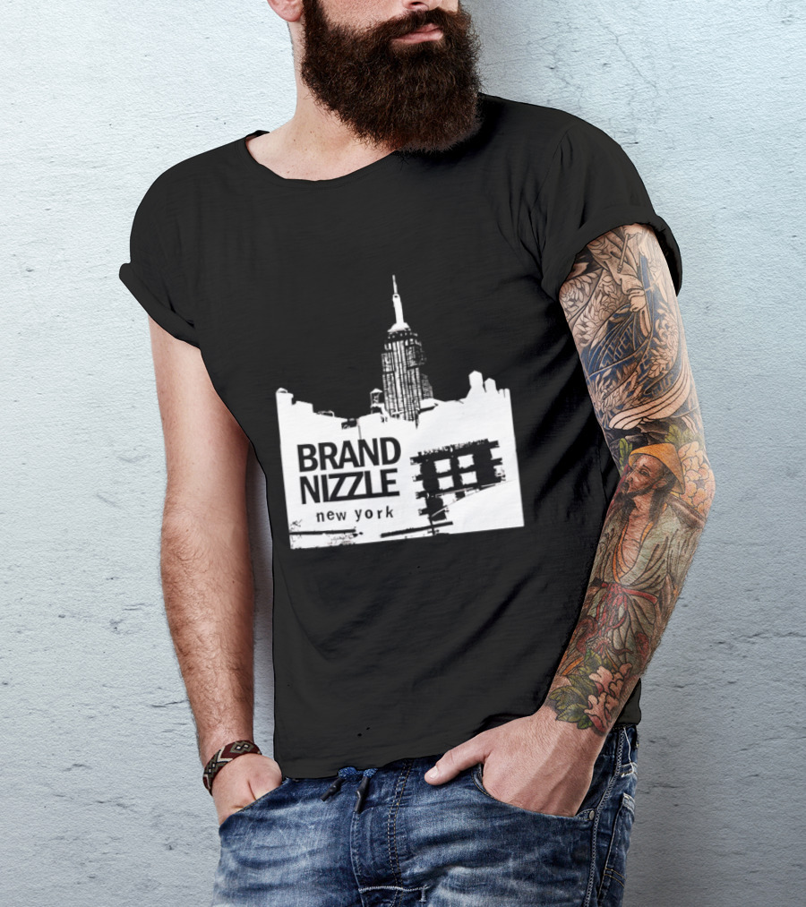 BRAND NIZZLE New York Empire State Building Skyline T-Shirt