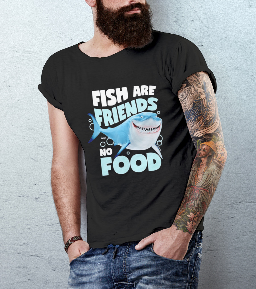 Bruce The Shark Fish Are Friends Not Food Disney Pixar T-Shirt