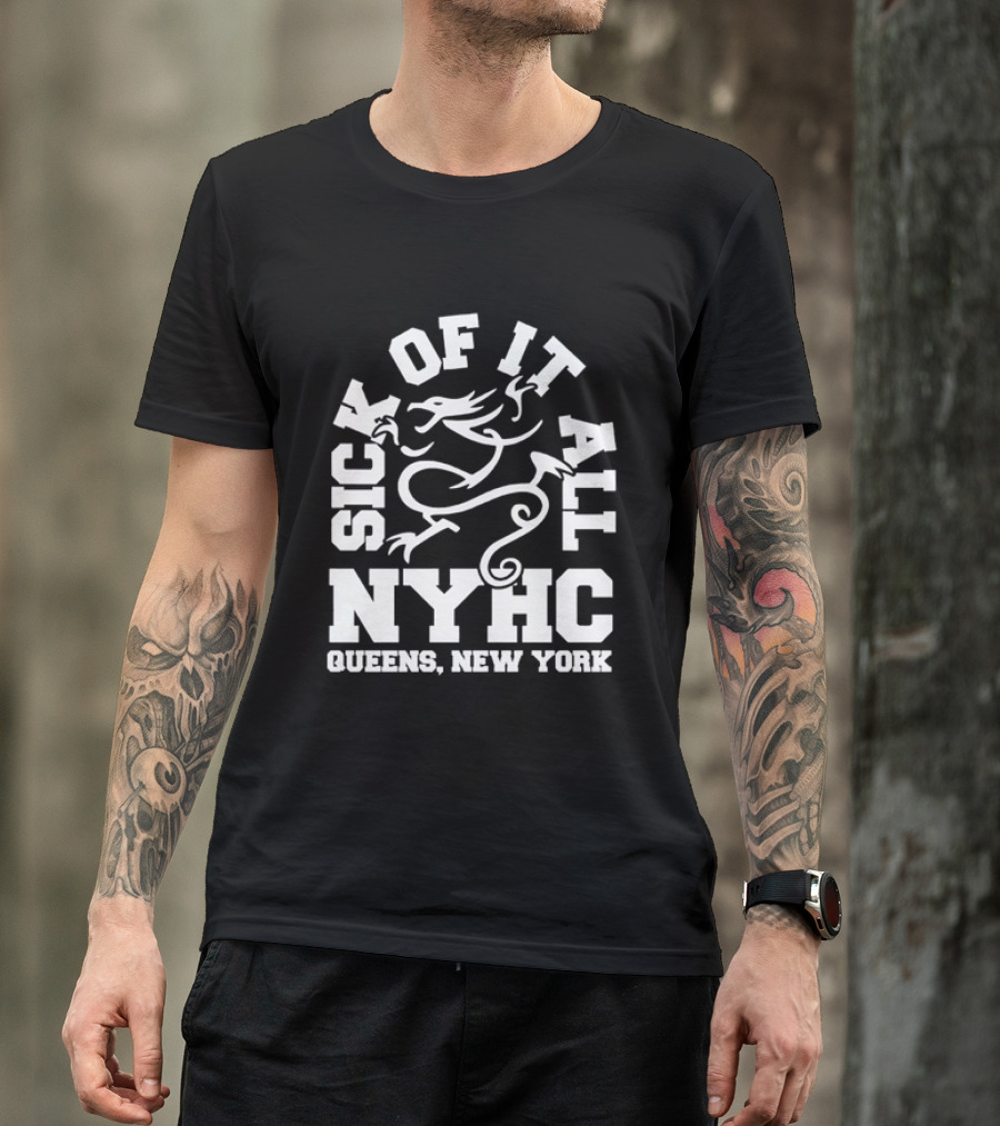 Sick Of It All NYHC Queens New York Hardcore Dragon T-Shirt