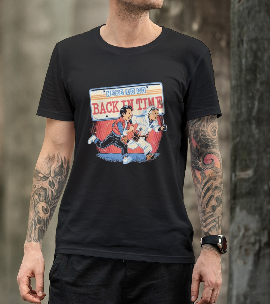 Need To Go Back In Time Retro Adventure T-Shirt