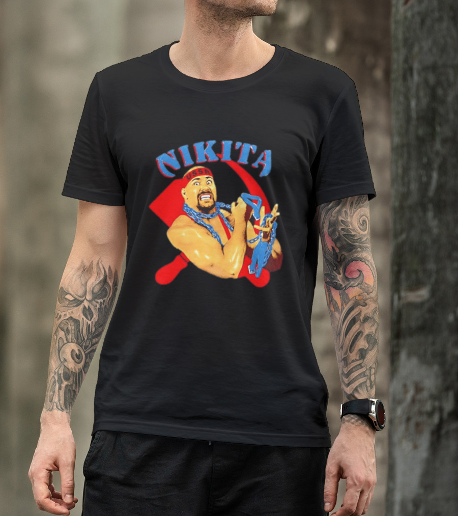 Nikita Koloff USSR Hammer And Sickle NWA Wrestling Pro T-Shirt