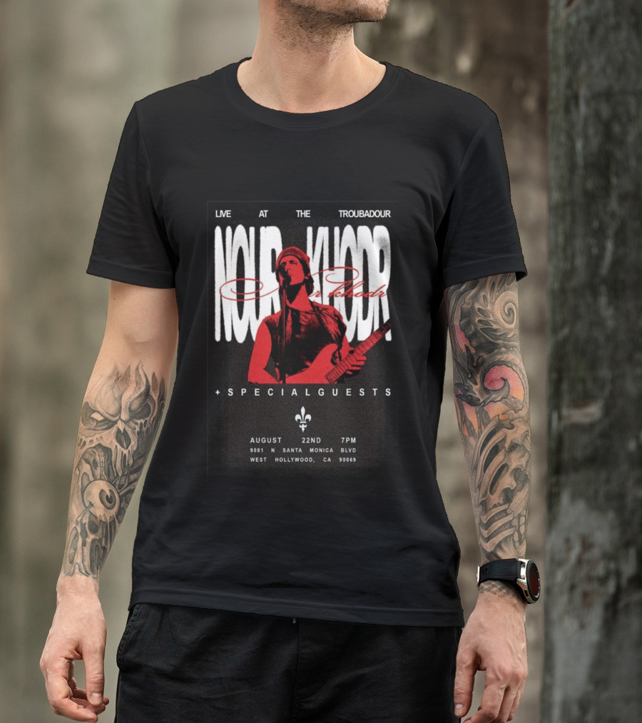 Nour Khodr Live At The Troubadour West Hollywood August 22 2026 With Special Guests T-Shirt