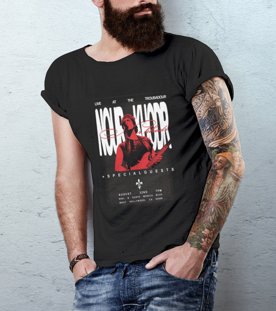 Nour Khodr Live At The Troubadour West Hollywood August 22 2026 With Special Guests T-Shirt