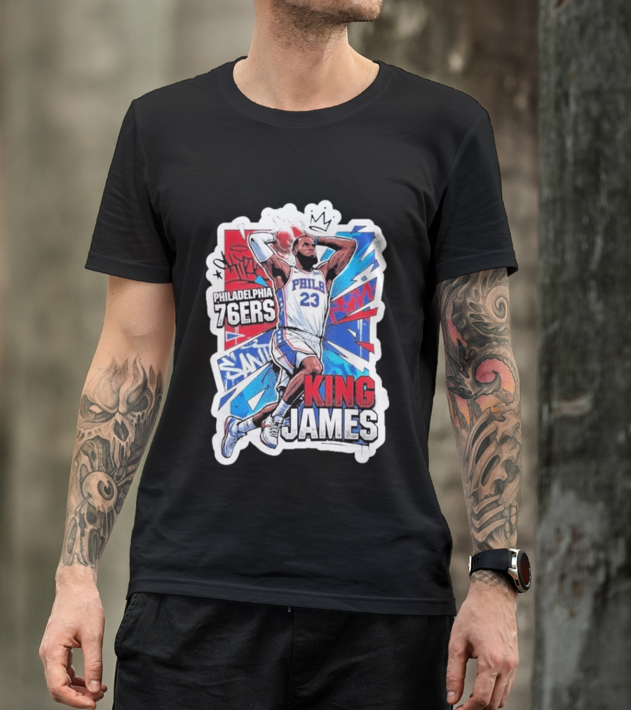 Philadelphia 76ers King James Basketball Fans T-Shirt