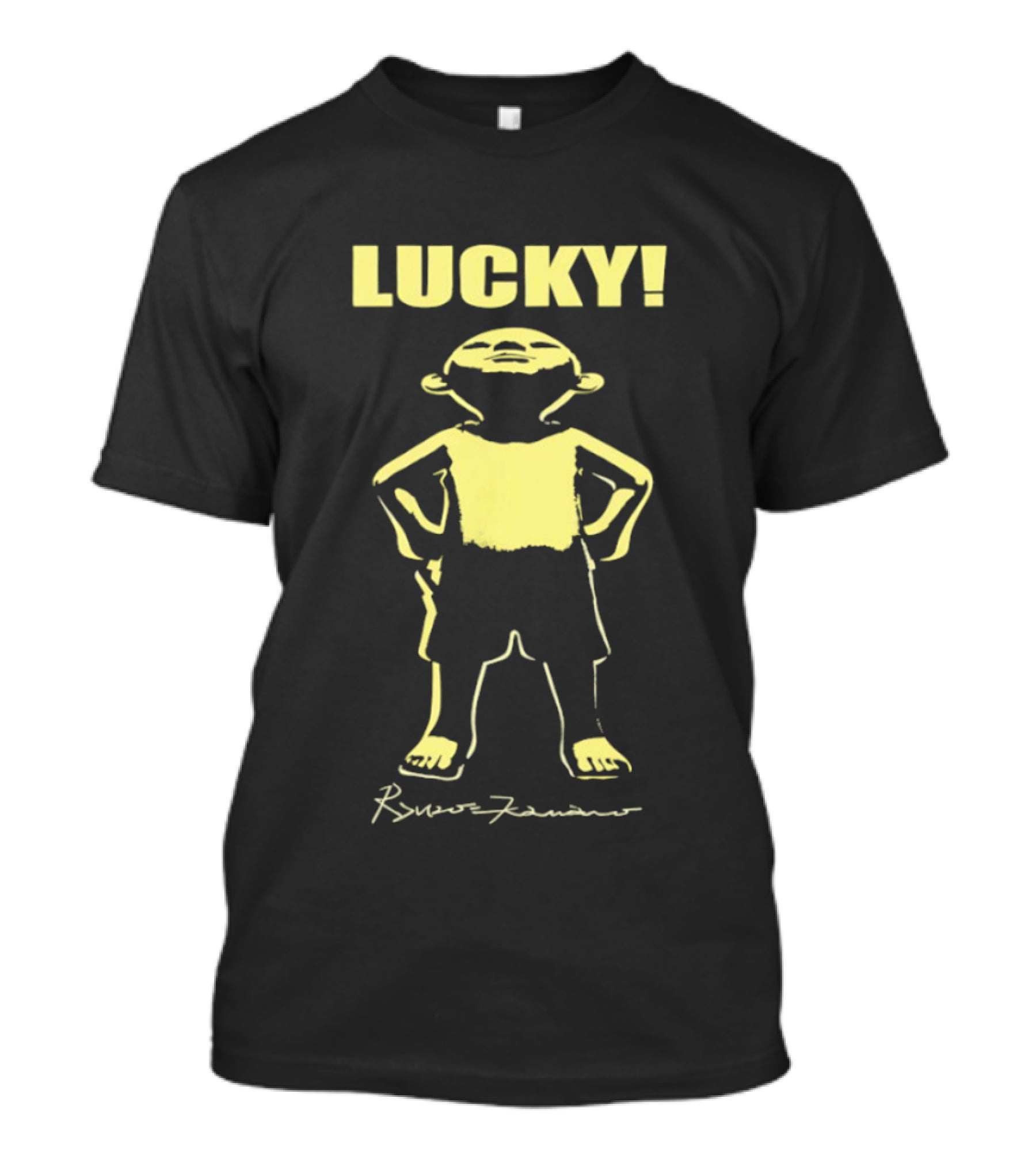 Lucky Renzo Kanano Minimalist Yellow T-Shirt