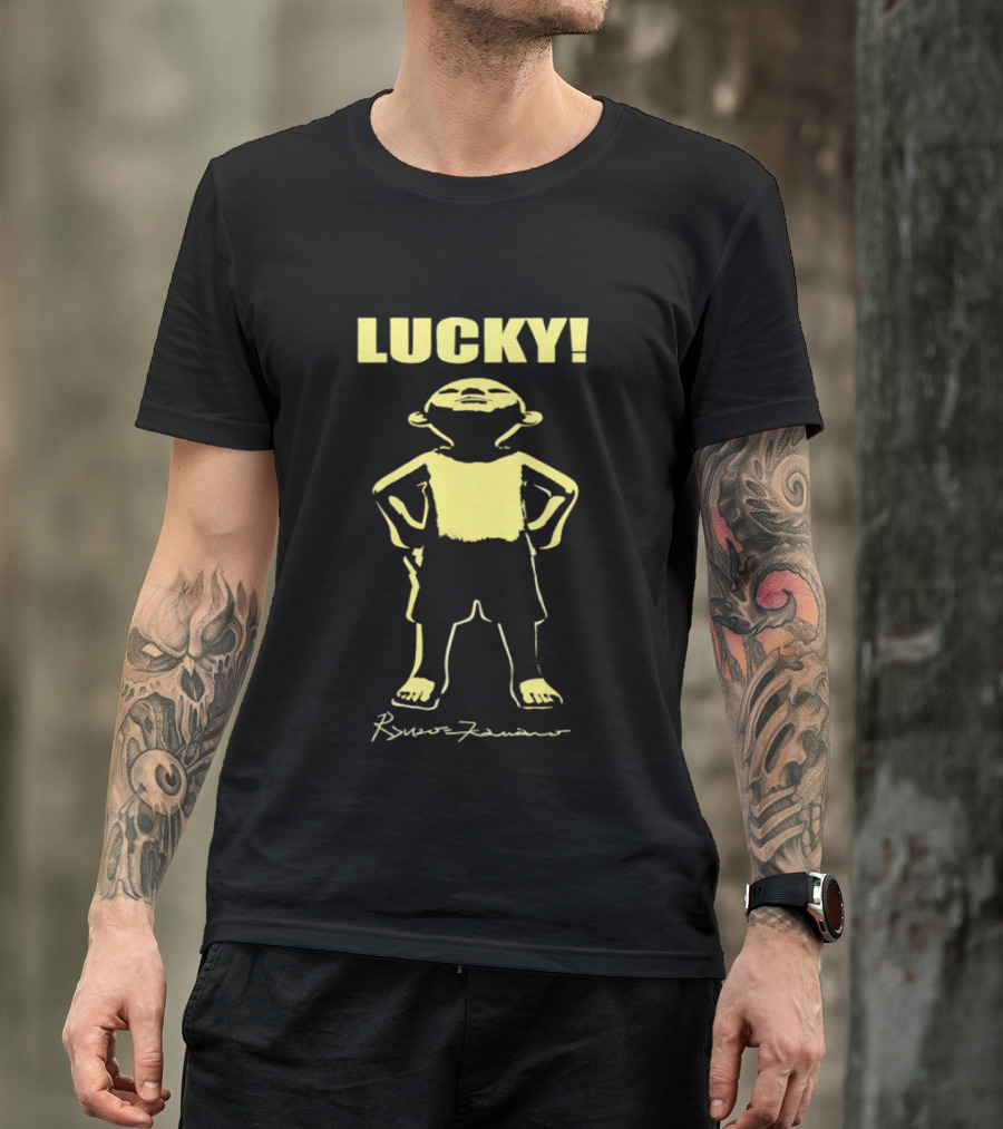 Lucky Renzo Kanano Minimalist Yellow T-Shirt