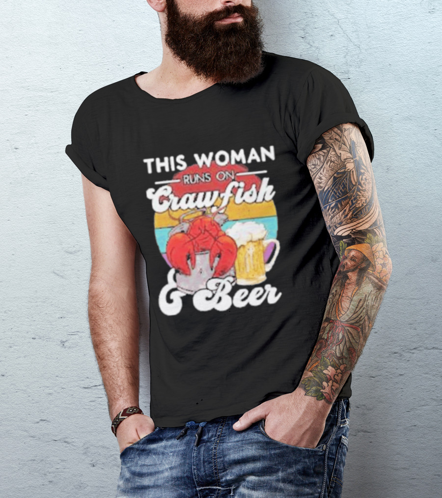 This Woman Runs On Crawfish And Beer With Vintage T-Shirt