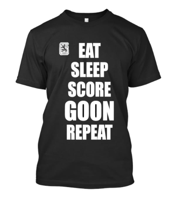 TSV 1860 Munich Eat Sleep Score Goon Repeat Football Fan T-Shirt