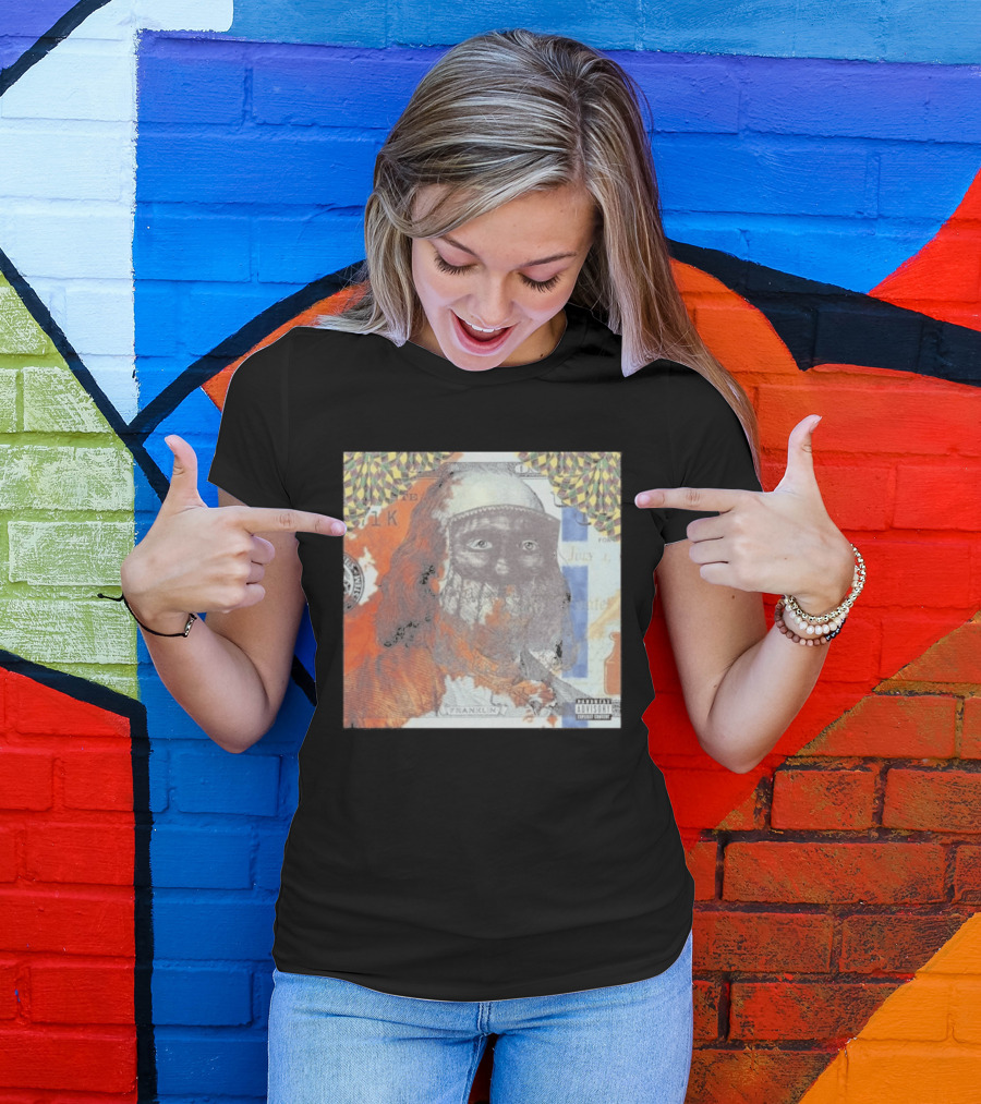 US Vs. Them Franklin Money Mask Art Parental Advisory T-Shirt