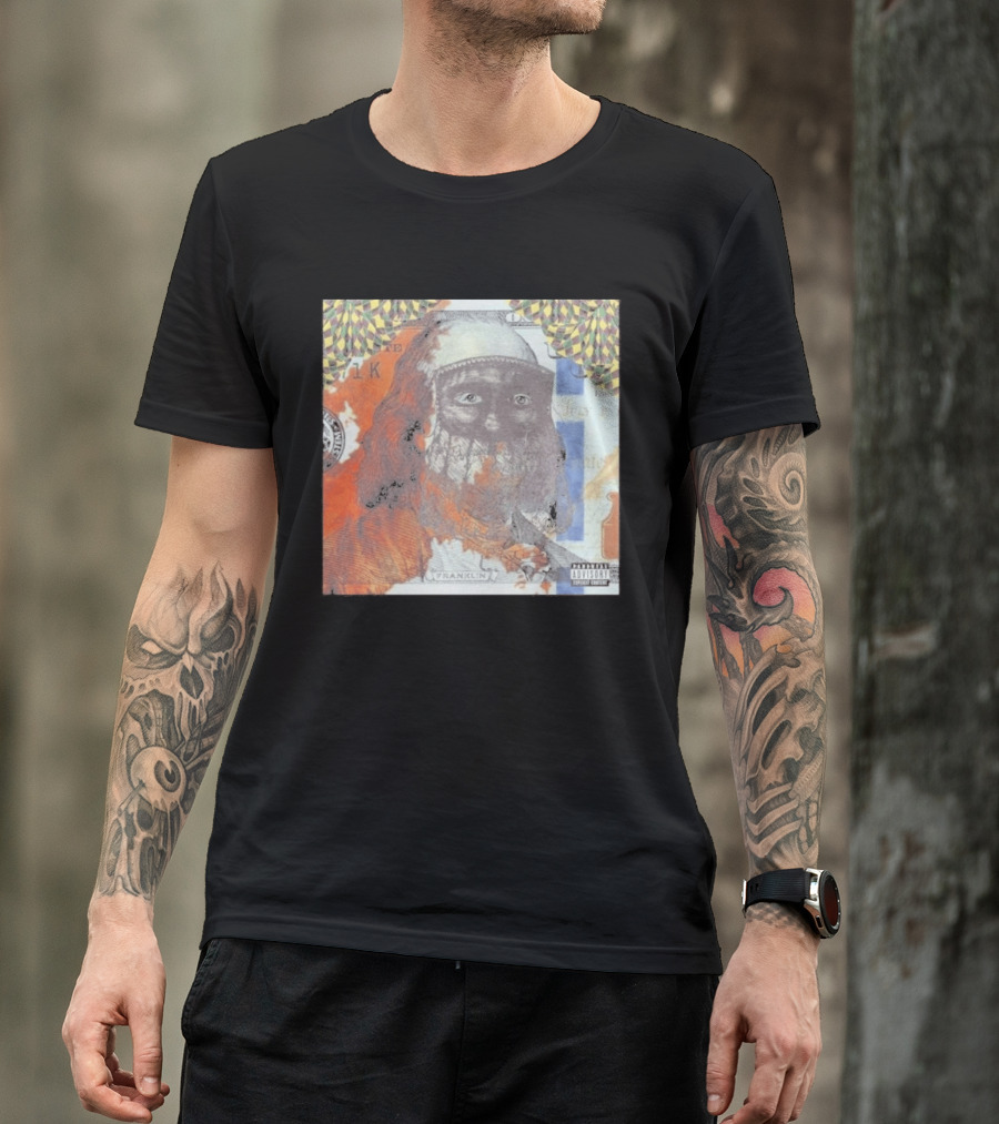 US Vs. Them Franklin Money Mask Art Parental Advisory T-Shirt