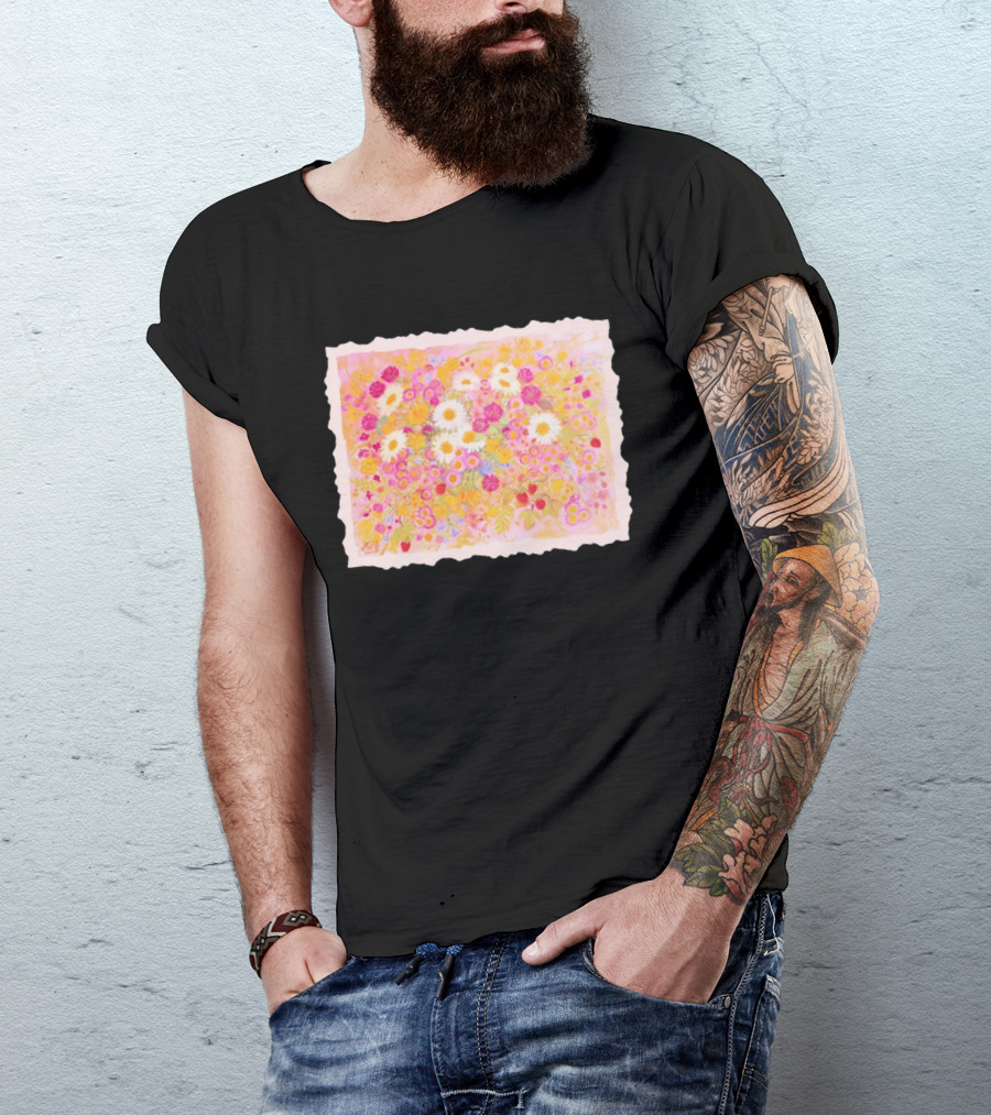 Weeds Are Flowers Too A A Milne Floral Painting With Colorful Blossoms T-Shirt