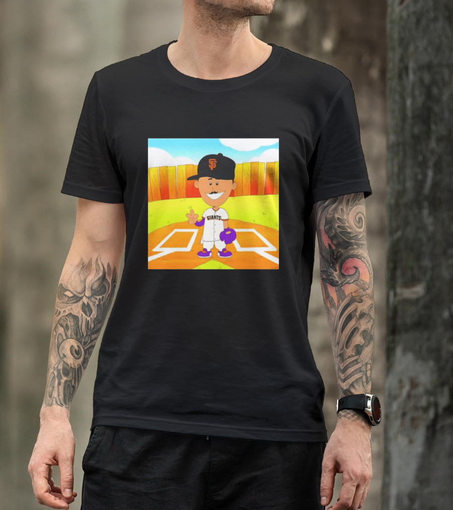 Willy Adames San Francisco Giants Cartoon Player T-Shirt