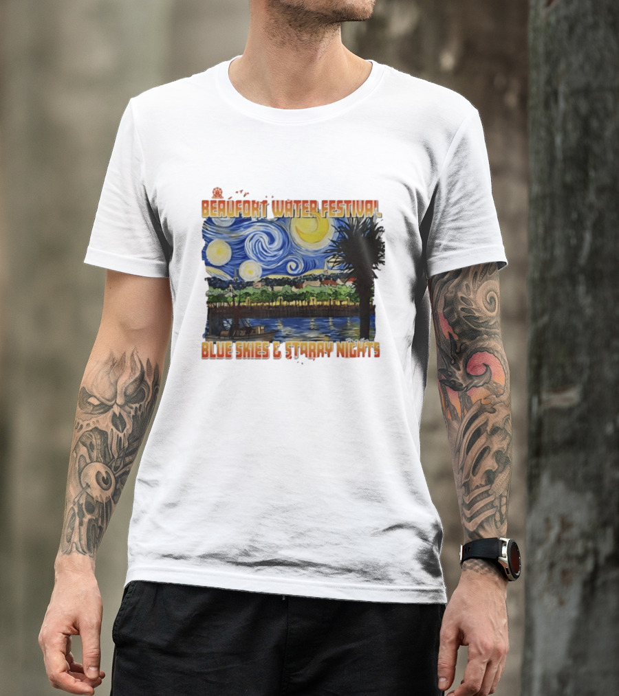 69th Annual Beaufort Water Festival Blue Skies And Starry Nights T-Shirt