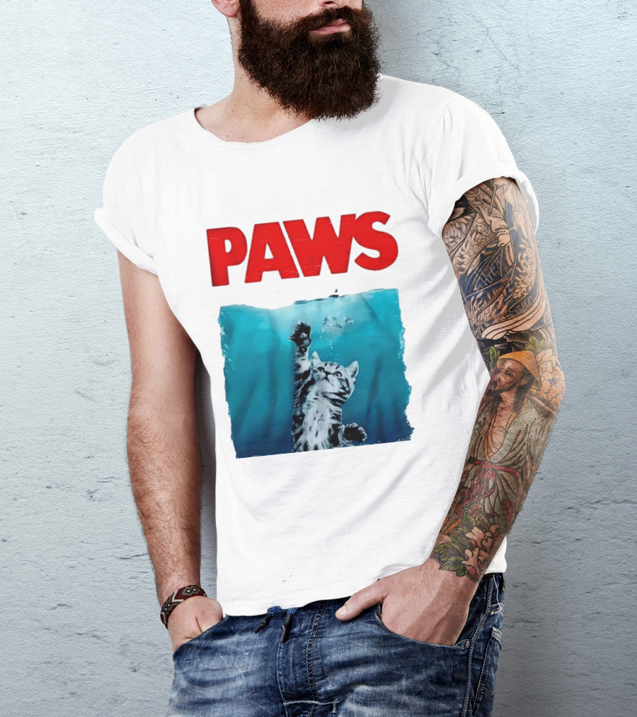 PAWS Cat Kitten Jaws T-Shirt