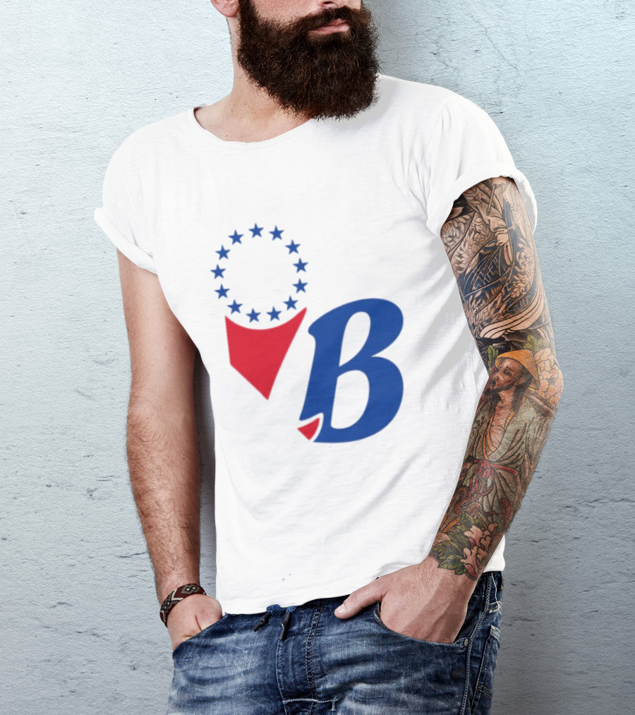 Chinatown Market Store Let Brotherly Love Philadelphia B Icon Circle Stars T-Shirt