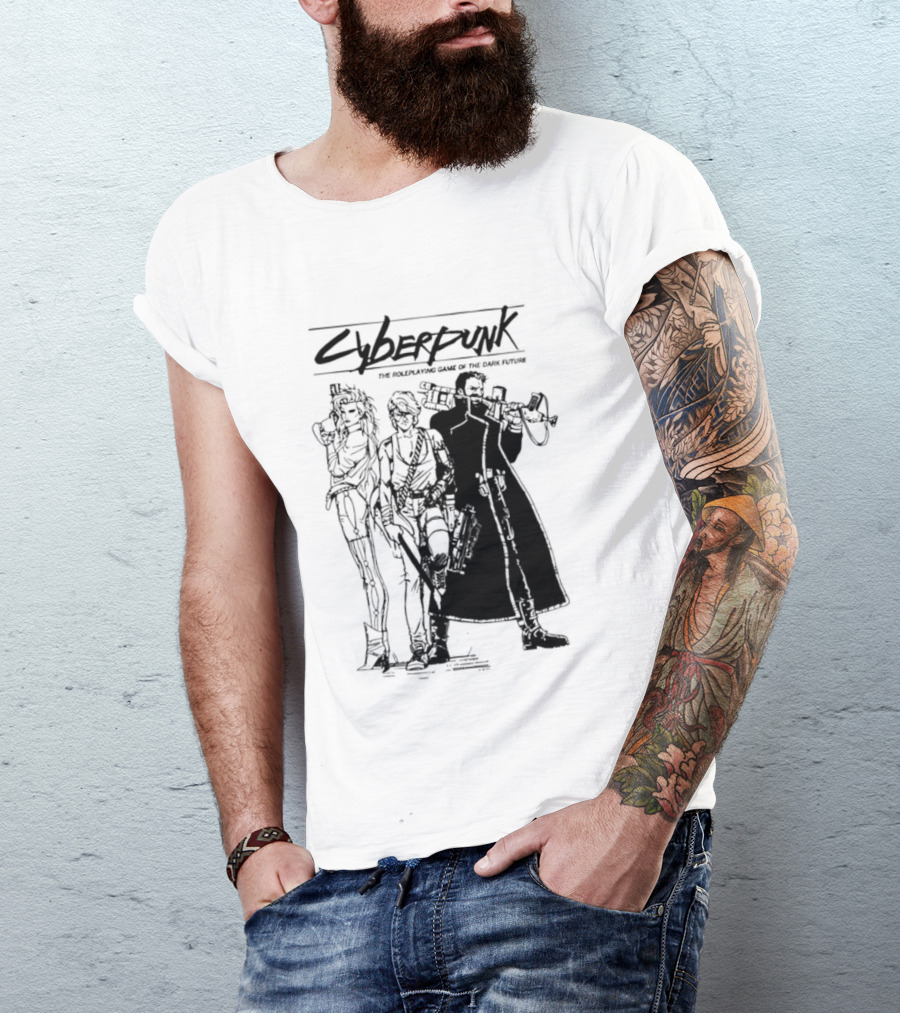 Cyberpunk The Roleplaying Game Of The Dark Future Silhouette Art Characters T-Shirt