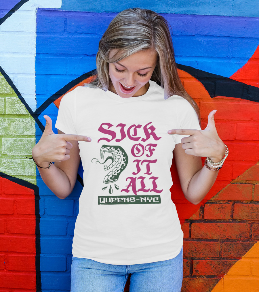 Sick Of It All Snake Queens NYC Hardcore Punk T-Shirt