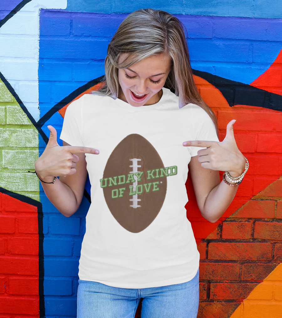 Sunday Kind Of Love Football Halftone Sports T-Shirt