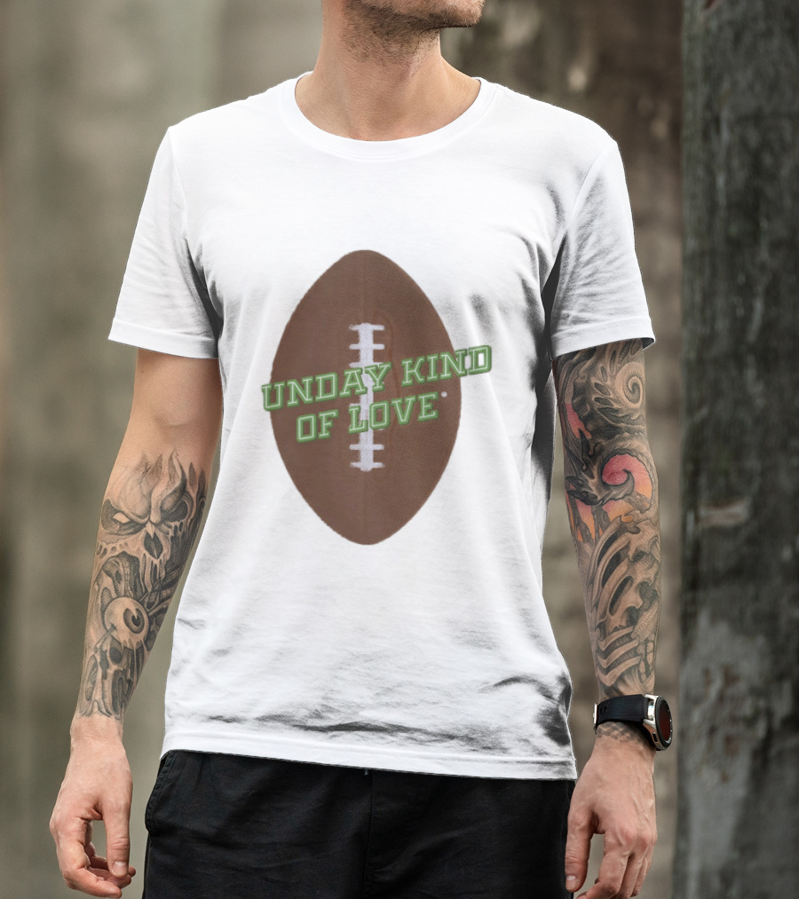 Sunday Kind Of Love Football Halftone Sports T-Shirt