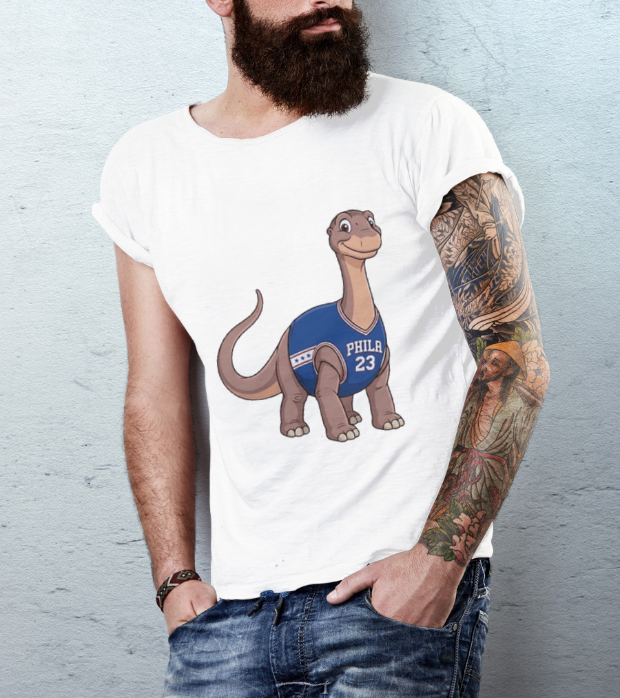 Philadelphia 76ers Littlefoot Dinosaur LeBron James 23 T-Shirt