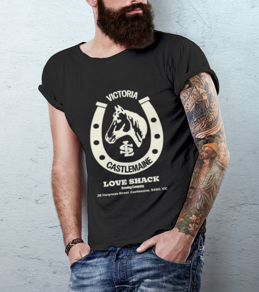 Victoria Castlemaine Horse Shoe Love Shack Brewing Co 28 Hargraves Street Castlemaine 3450 VIC T-Shirt