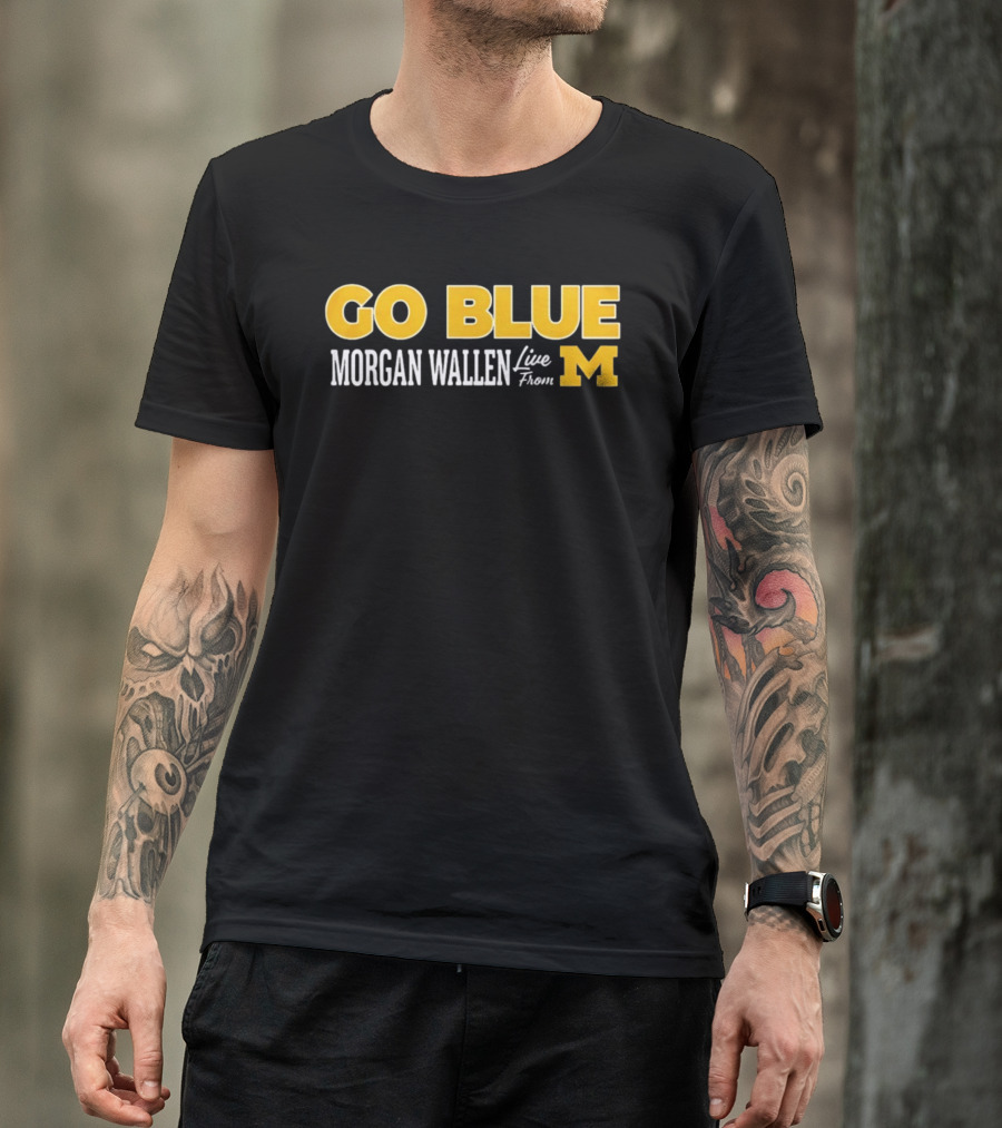 Morgan Wallen Live From Michigan Go Blue M T-Shirt