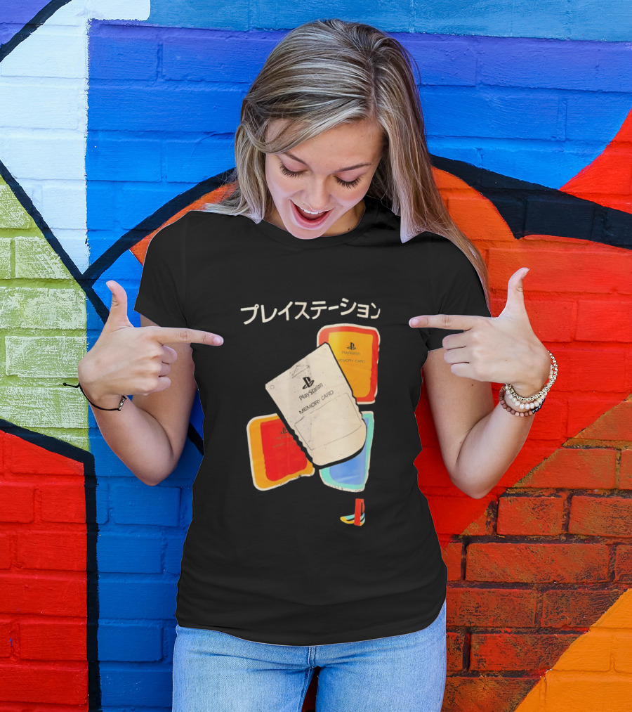 PlayStation Memory Card PS1 Sony Classic Retro Gaming Accessories T-Shirt