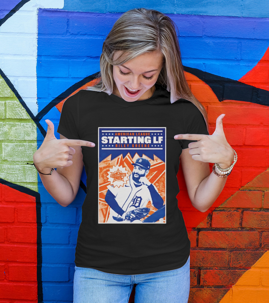 American League Starting LF Riley Greene 2024 All Star Game T-Shirt