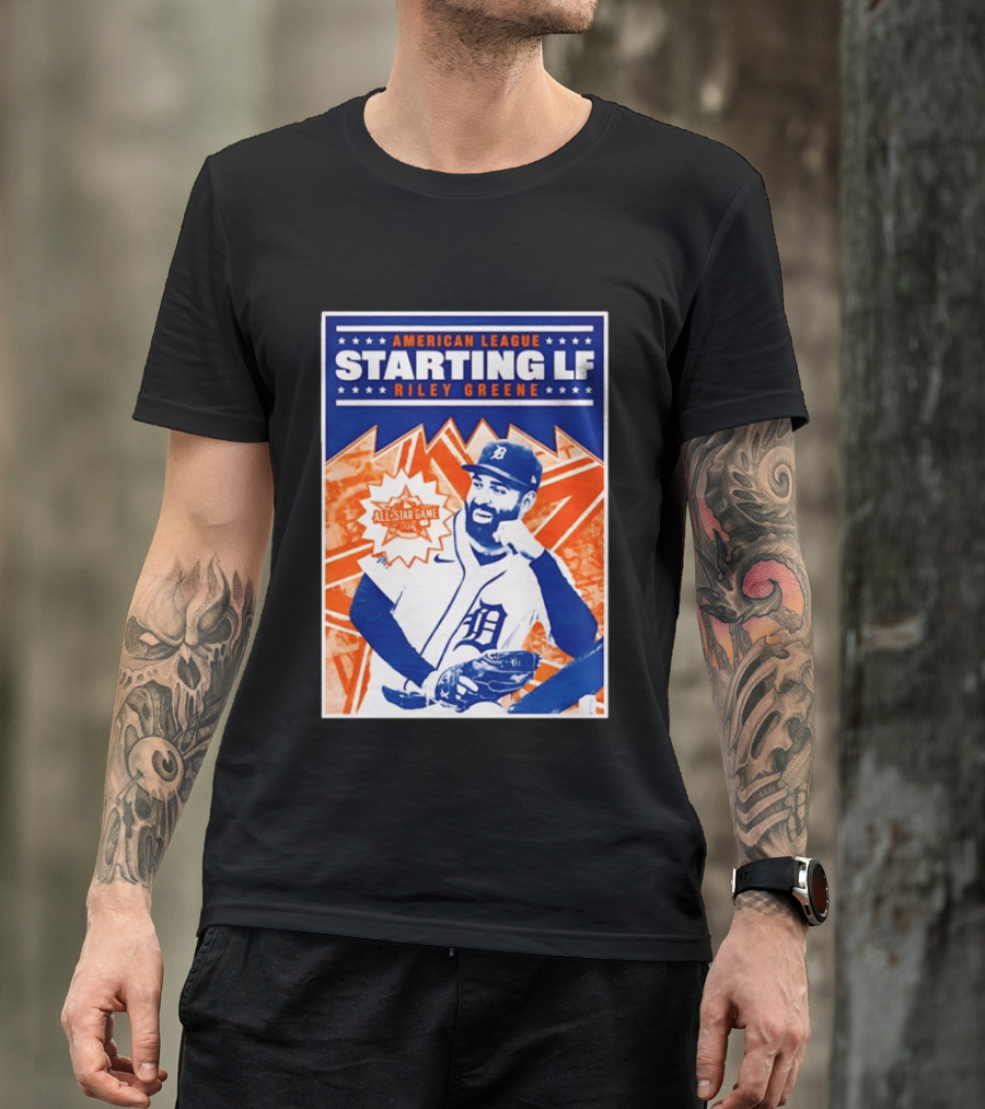 American League Starting LF Riley Greene 2024 All Star Game T-Shirt
