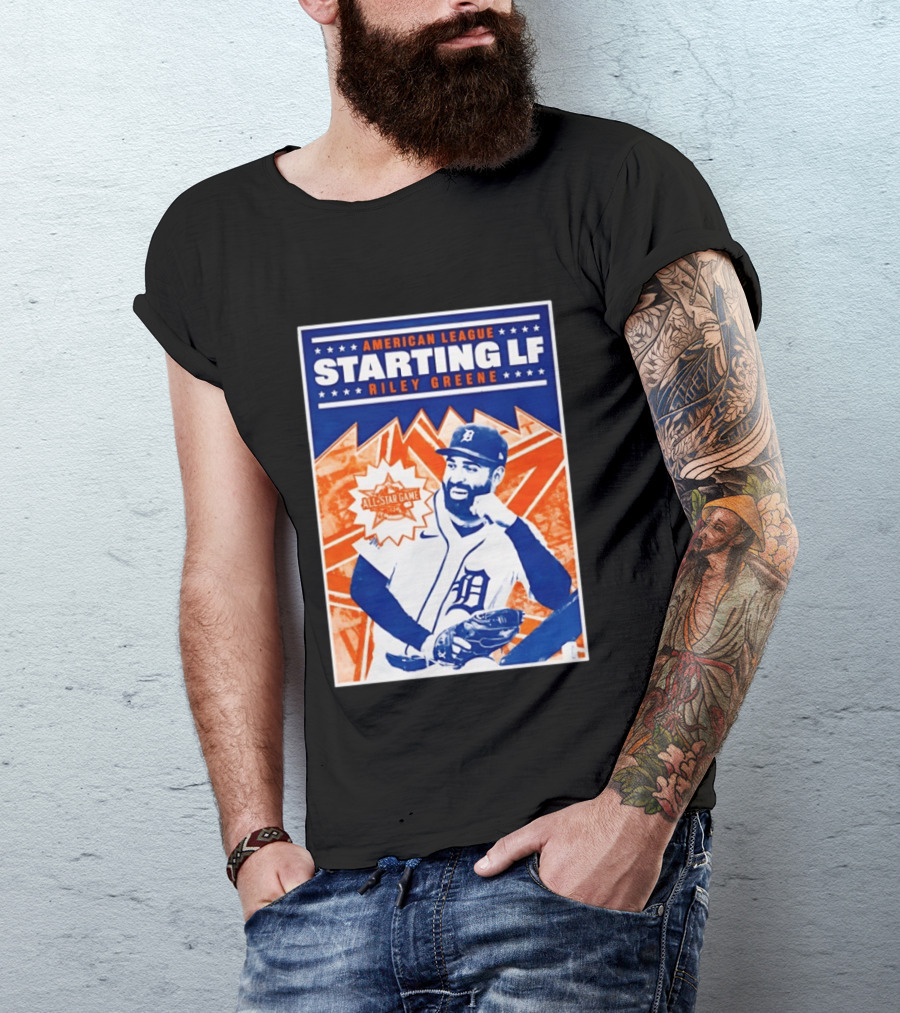 American League Starting LF Riley Greene 2024 All Star Game T-Shirt