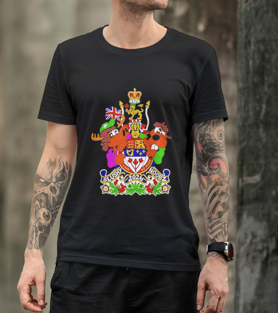 Slushy Noobz 2026 Coat Of Arms A Mari Ad Mare Martin Hamzah T-Shirt