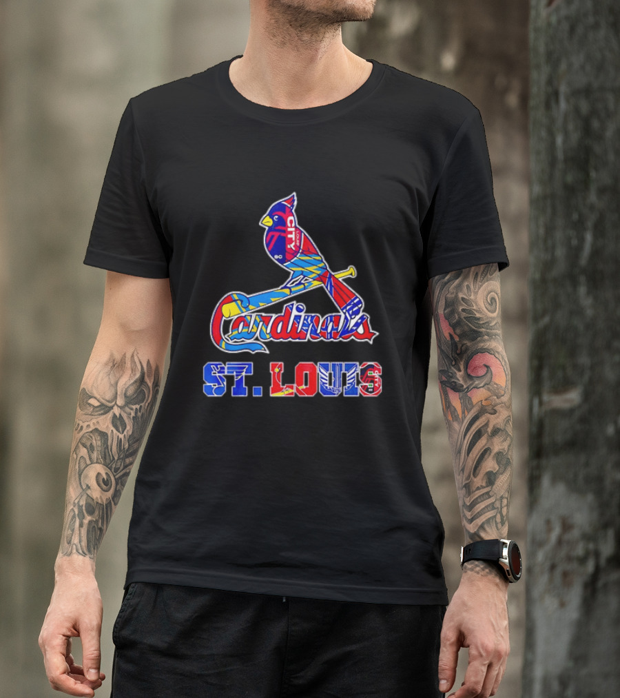 St Louis Cardinals City SC Soccer Baseball T-Shirt