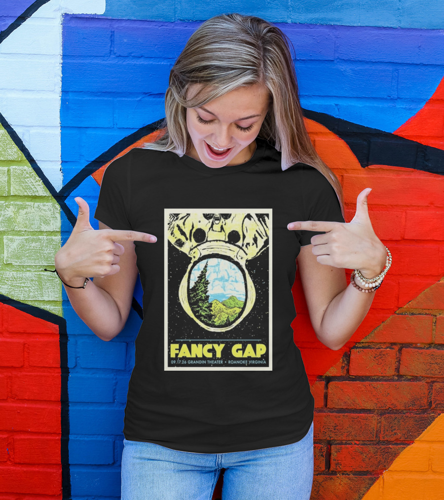 Fancy Gap 09.17.26 Grandin Theater Roanoke Virginia Astronaut Scenic Vista T-Shirt