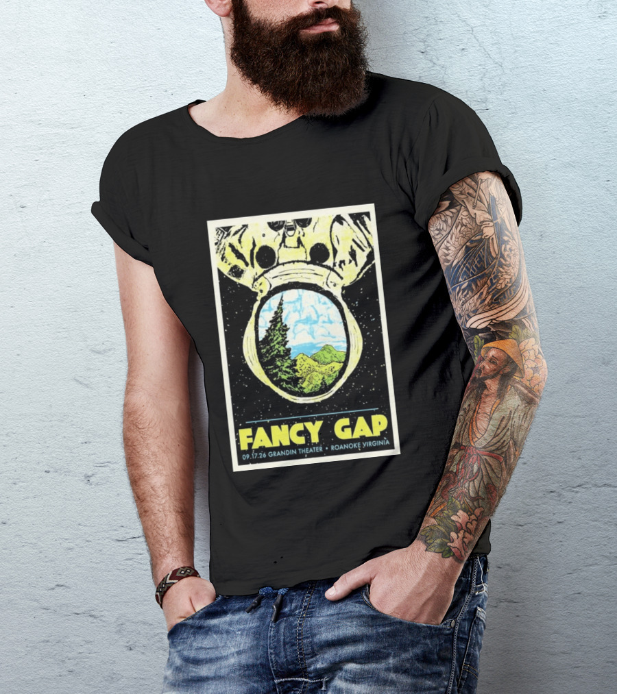 Fancy Gap 09.17.26 Grandin Theater Roanoke Virginia Astronaut Scenic Vista T-Shirt