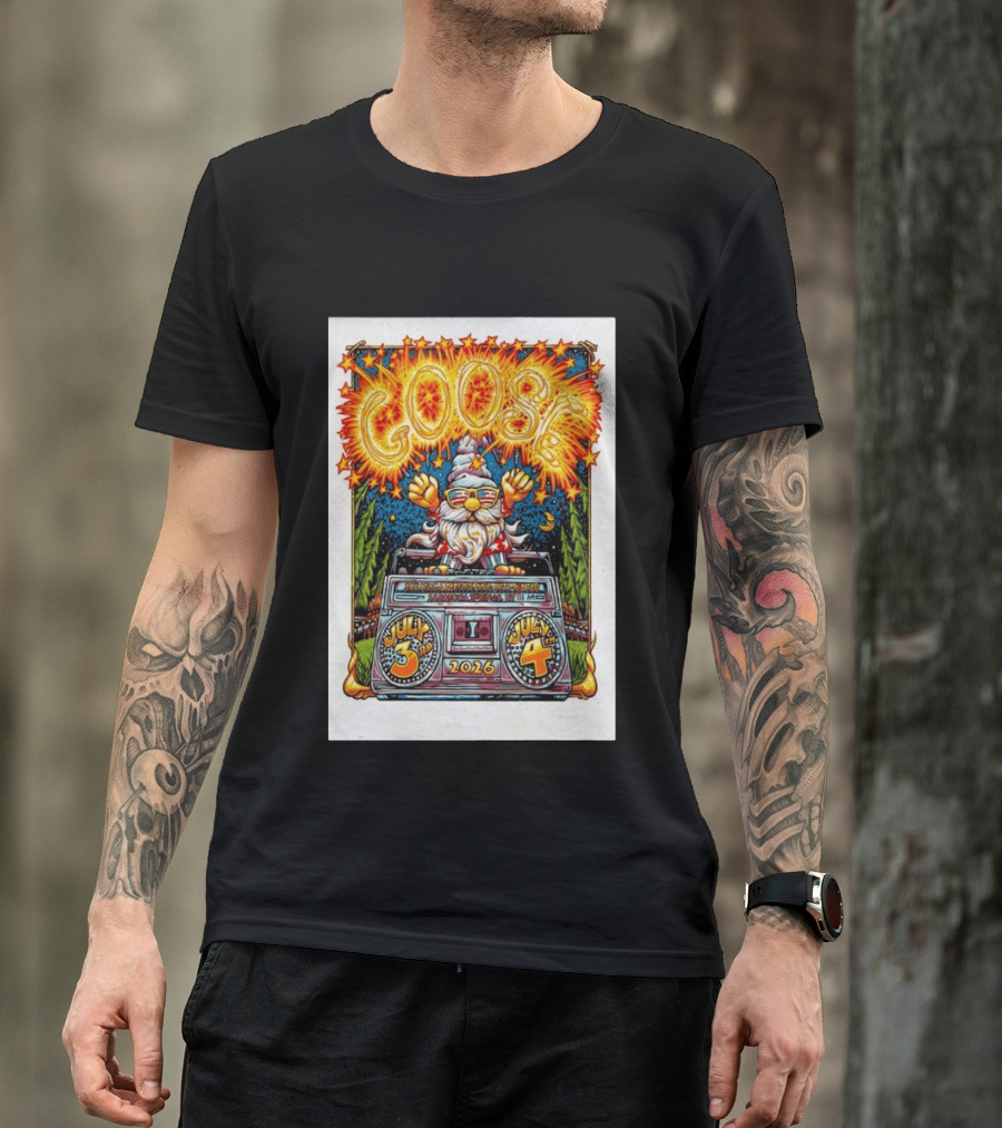 Goose July 3rd 4th 2026 Saratoga Springs NY T-Shirt