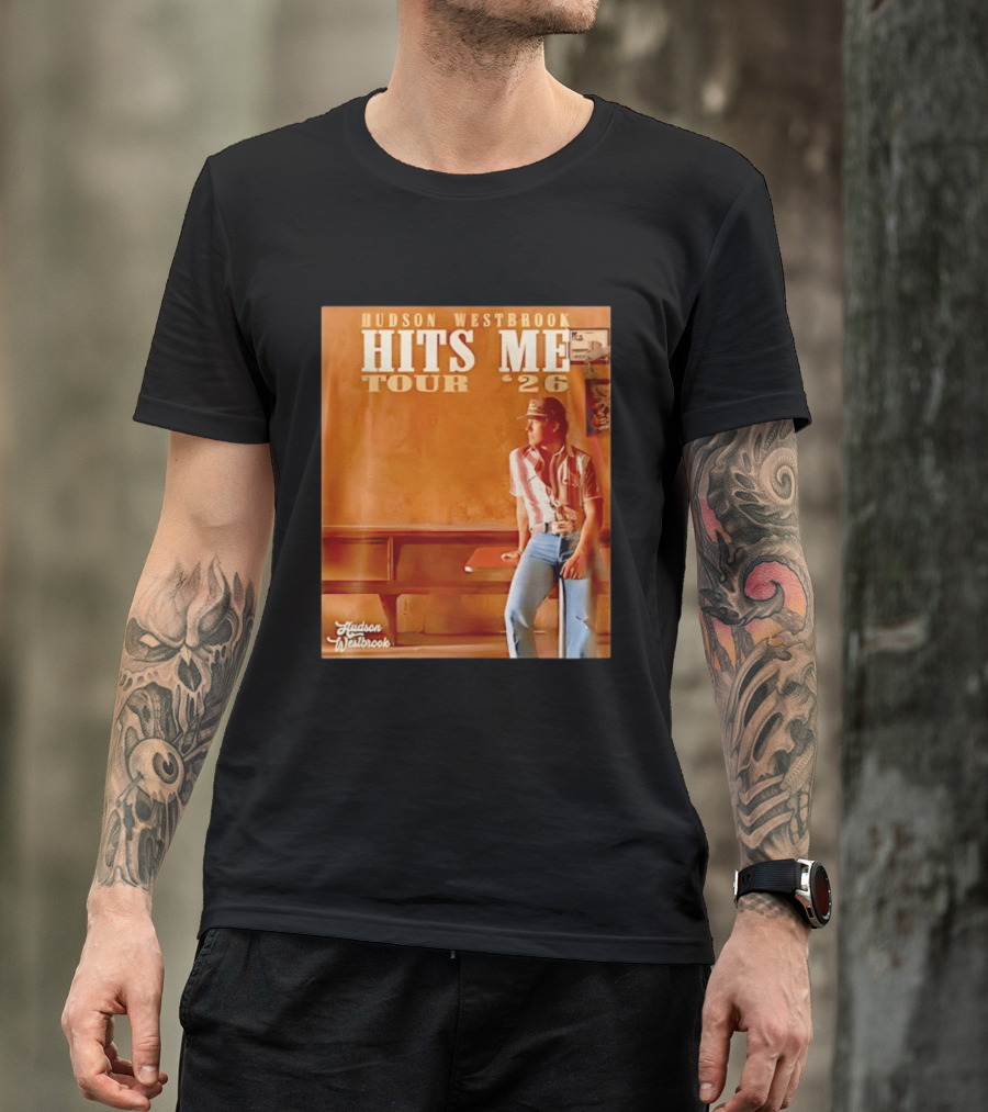 Hudson Westbrook Hits Me Tour '26 Retro Americana T-Shirt
