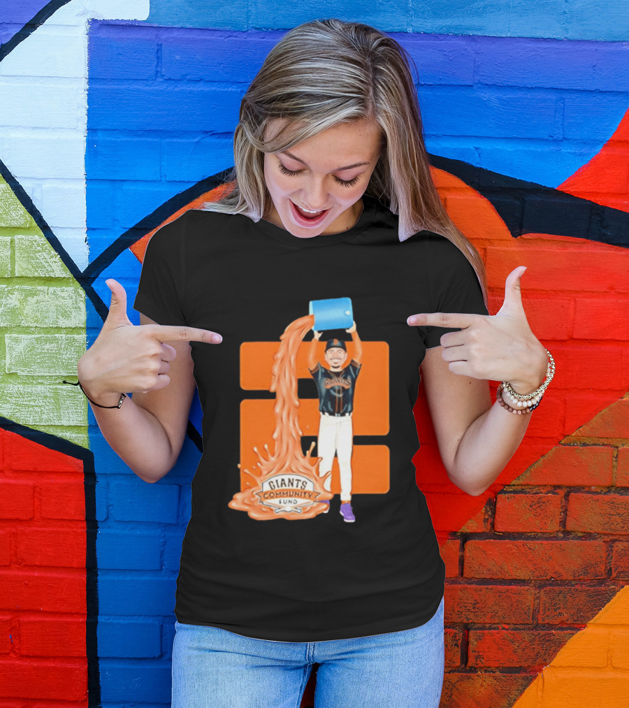 San Francisco Giants Community Fund Logan Webb Splash T-Shirt