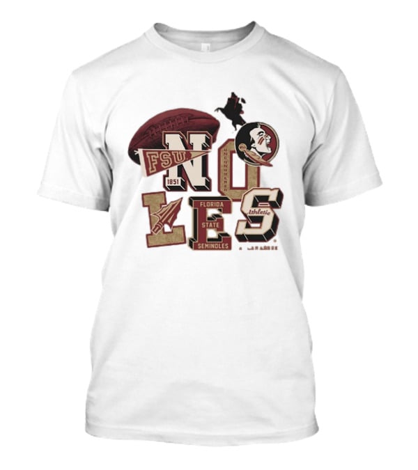 Florida State Seminoles Unconquered 1851 FSU Athletic Flo Grown Original T-Shirt