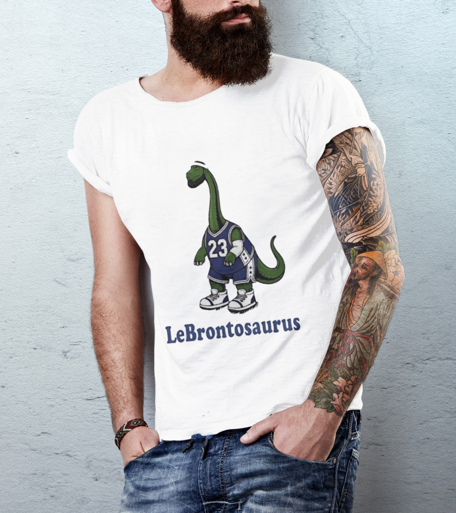Lebrontosaurus 23 Basketball Dinosaur Philadelphia 76ers Lebron James T-Shirt