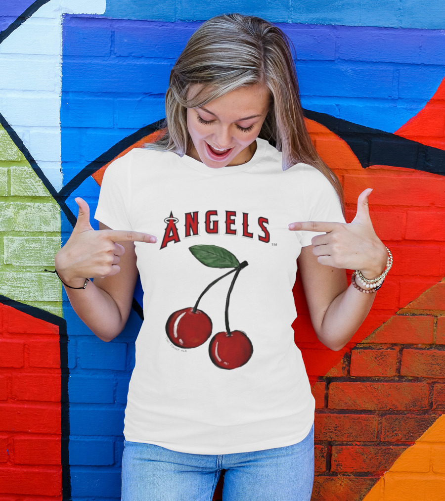 Los Angeles Angels Tiny Turnip MLB Cherries T-Shirt