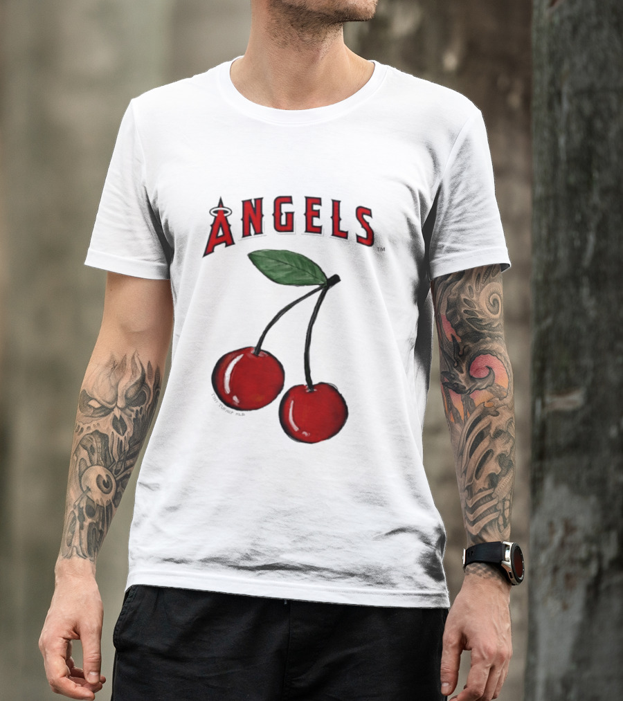 Los Angeles Angels Tiny Turnip MLB Cherries T-Shirt