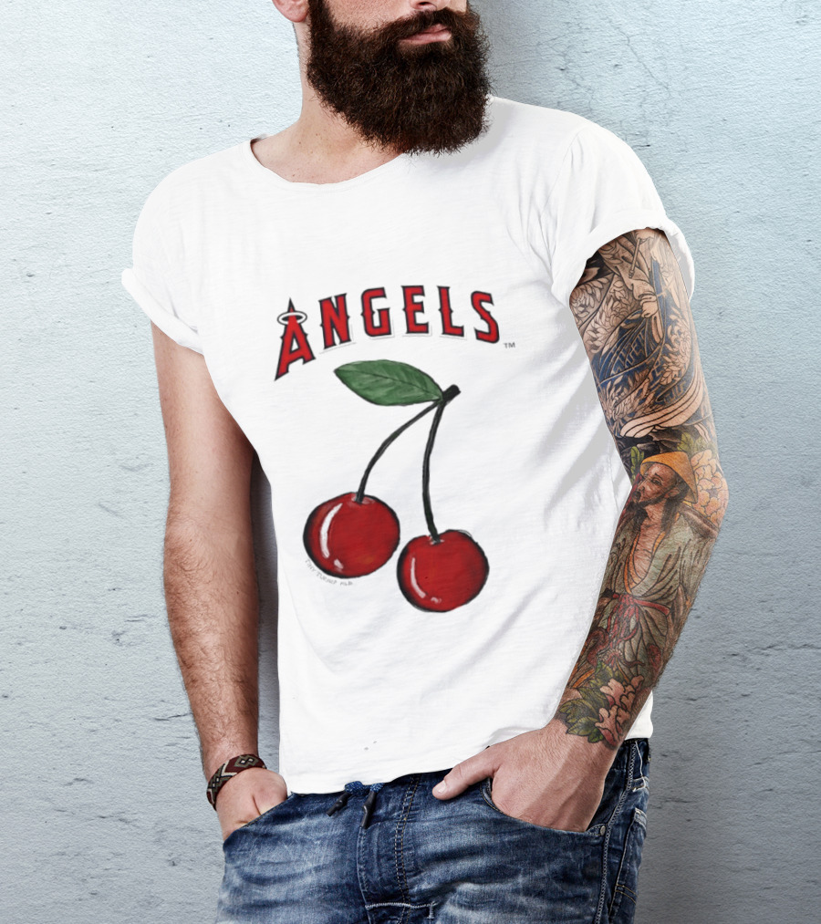 Los Angeles Angels Tiny Turnip MLB Cherries T-Shirt