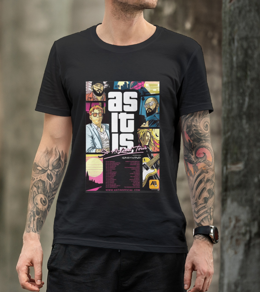 As It Is So Alive Tour UK Ireland 2026 Featuring Greywind T-Shirt