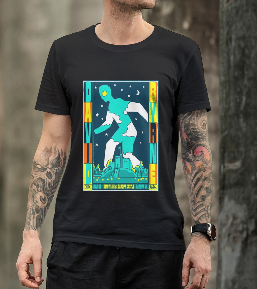 David Byrne Depot Live Cardiff Castle July 26 2026 Cardiff UK Show T-Shirt