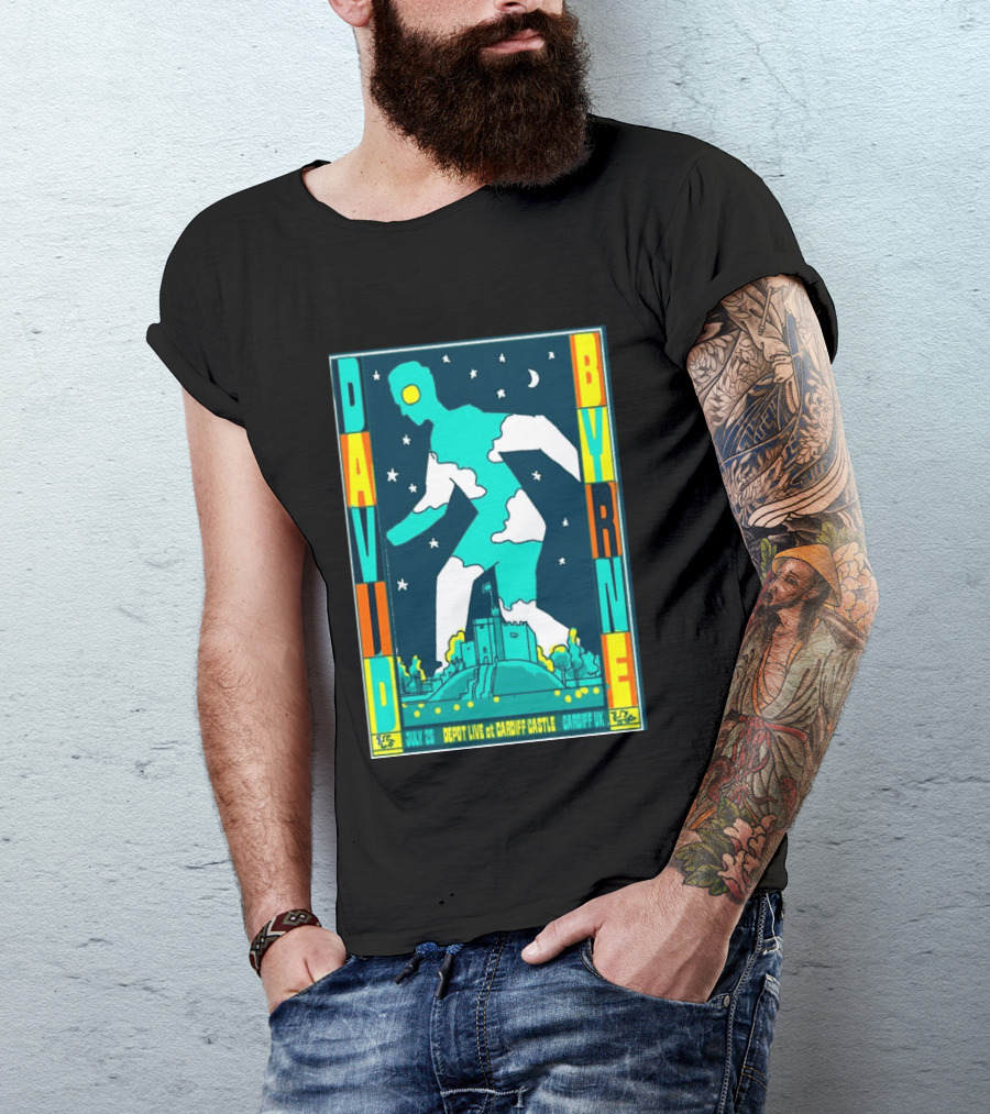 David Byrne Depot Live Cardiff Castle July 26 2026 Cardiff UK Show T-Shirt